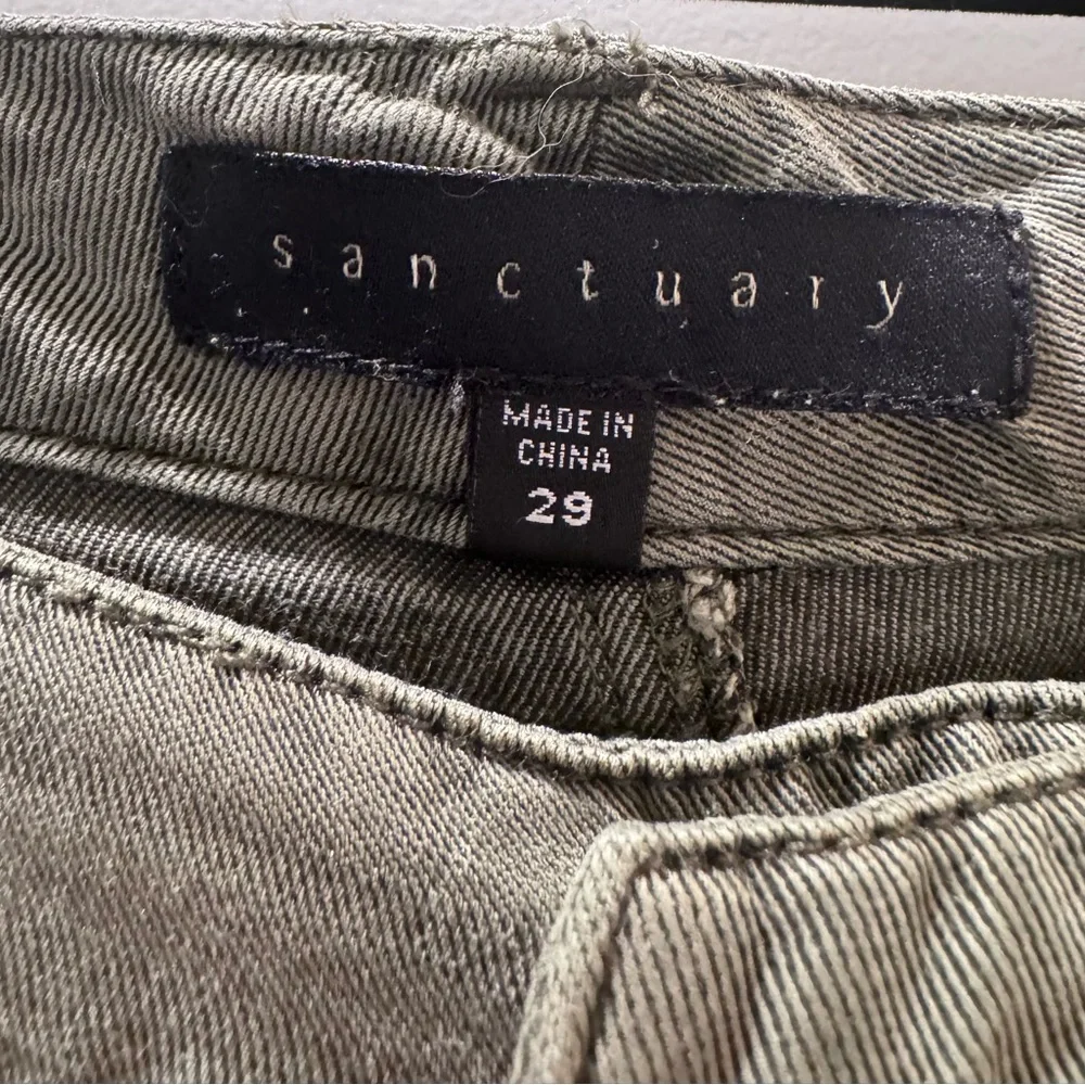 Sanctuary Cargo Wide Leg Standard Rise Utility Pants - Picture 2 of 9